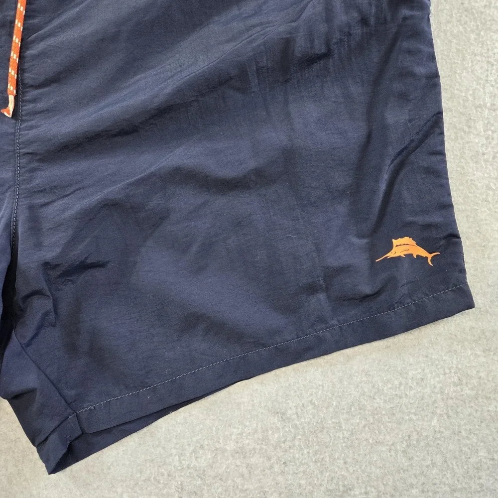 Tommy Bahama Swim Trunks Mens Big 2X‎ Blue Mesh Lined Drawstring Pockets